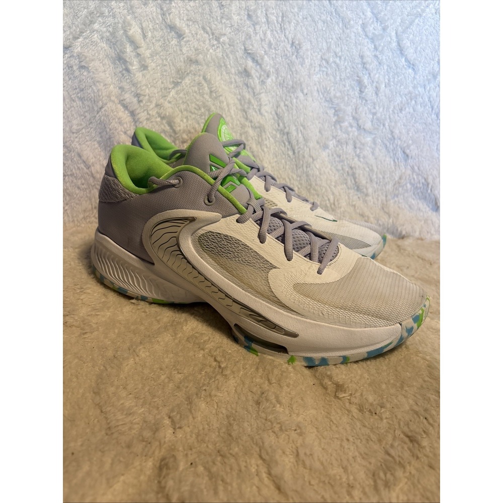 Nike Zoom Freak 4 The Desicion  Men's Sneakers Size 12 White Green Gray